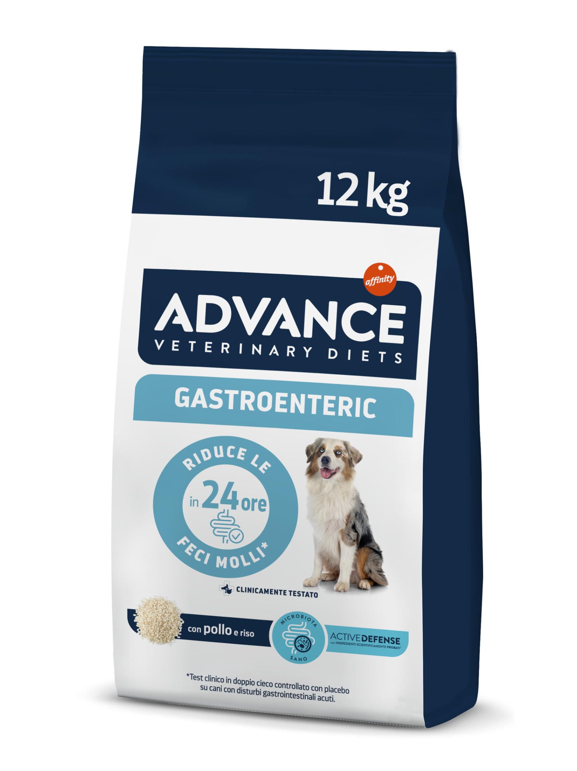 Advance Veterinary Diets 1 Gastroenteric Cibo per Cani, 12 kg (Confezione da 1), 12000 unità