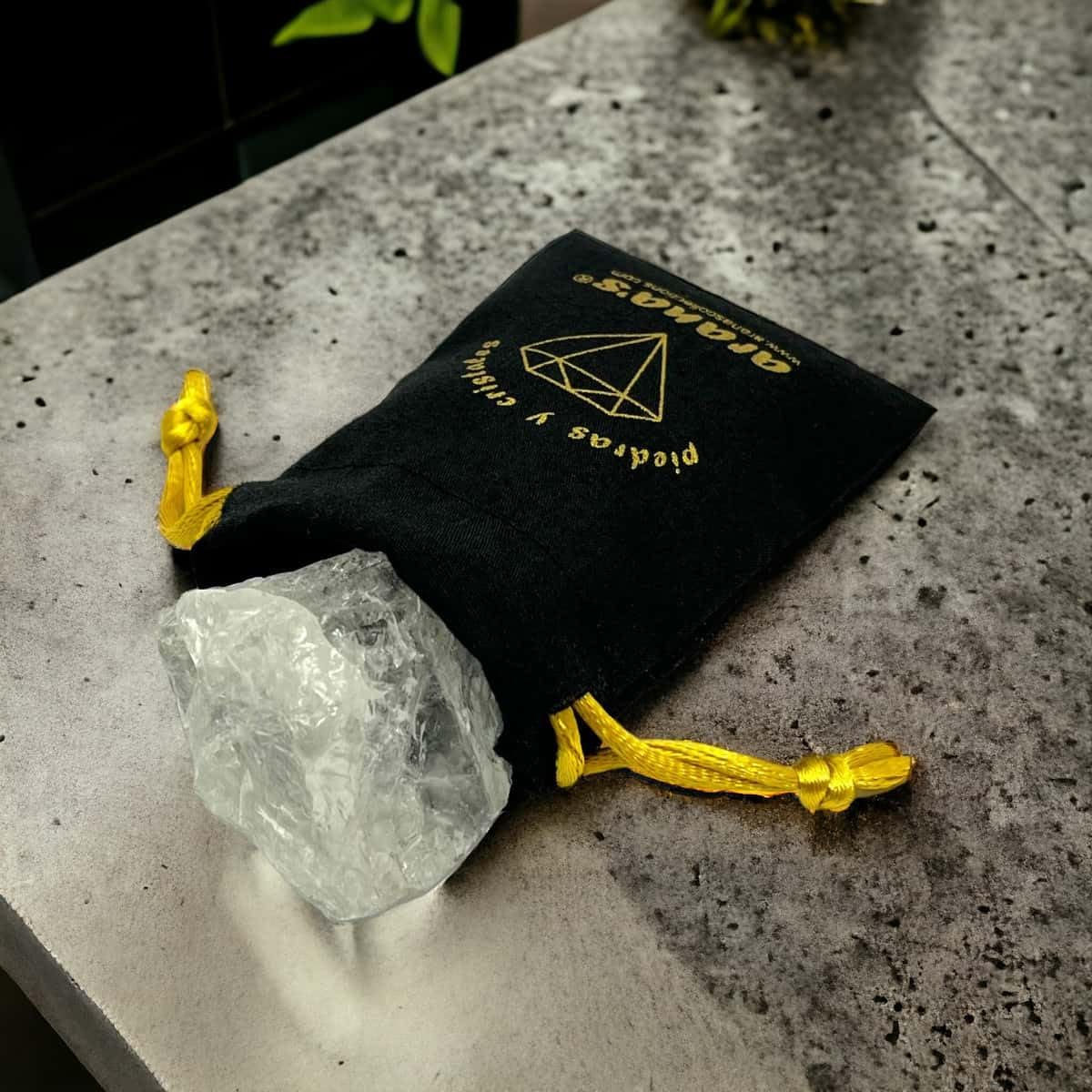 arana's - Piedra de bolsillo CUARZO BLANCO en bruto 3-5 cm - Llévala siempre contigo - Amuleto de la suerte - Piedras y cristales naturales curativos de sanacion (Cuarzo blanco)