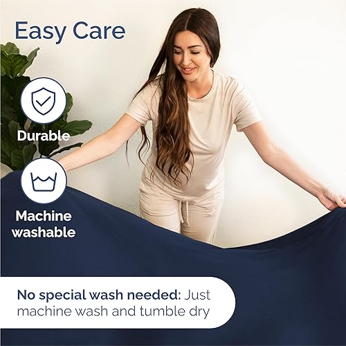 Miniatura 7 de Sábanas de tamaño King dividido para camas ajustables, sábanas tamaño King dividido con bolsillo profundo, ajustables