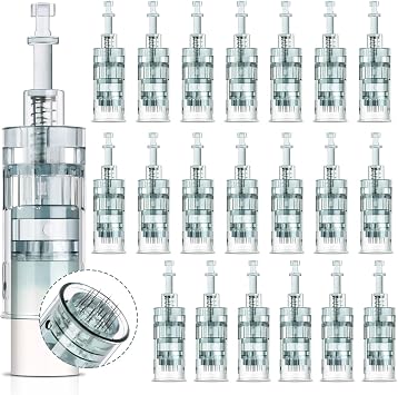 20PCS Microneedling m8 Cartridges 24 pin for Ultima Pen M8 | Replacement M8 Cartridges 24pin for Microneedling Pen m8, m7s, Disposable Replacement Micro Needling Cartridges 20pcs,24pin