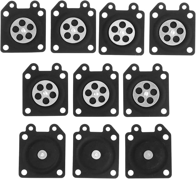 Mtsooning 10PCS Carburetor Diaphragm Gasket,Carb Metering Diaphragm