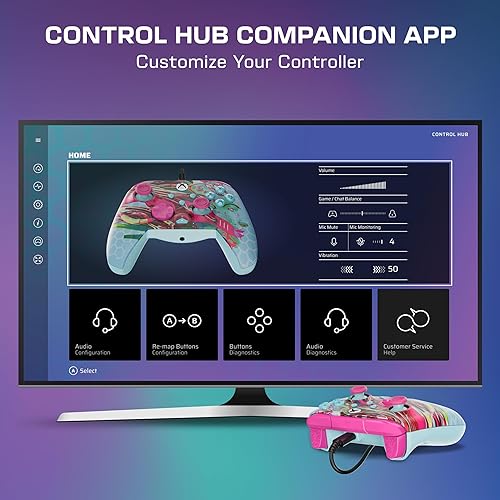 Miniatura 8 de Turtle Beach Rematch Advanced Wired Gaming Controller Licensed for Xbox Series X S, Xbox One, Windows PC - Glow, Remappable Buttons, Hair Triggers