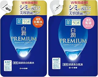 肌ラボ 白潤プレミアム 薬用浸透美白化粧水 170mL &薬用浸透美白乳液 140mL 詰め替えセット 【医薬部外品】つめかえ用
