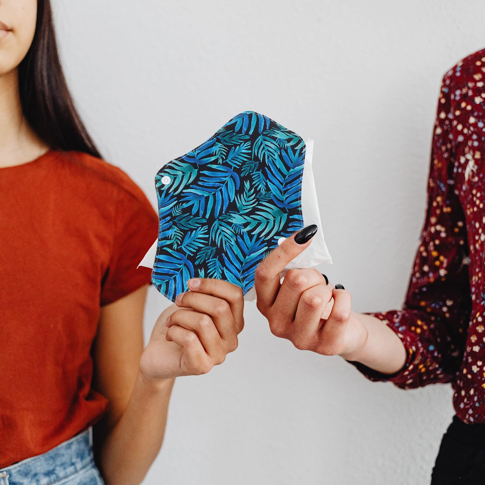 GALPADA 3 Stück Waschbare Damen Menstruationspads aus Bambusaktivkohle Wiederverwendbare Hautfreundliche Slipeinlagen in Verschiedenen Farben Umweltfreundlich und Atmungsaktiv für