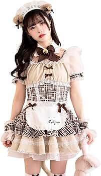 Amazon.co.jp: [Malymoon] コスプレ メイド ウエイトレス