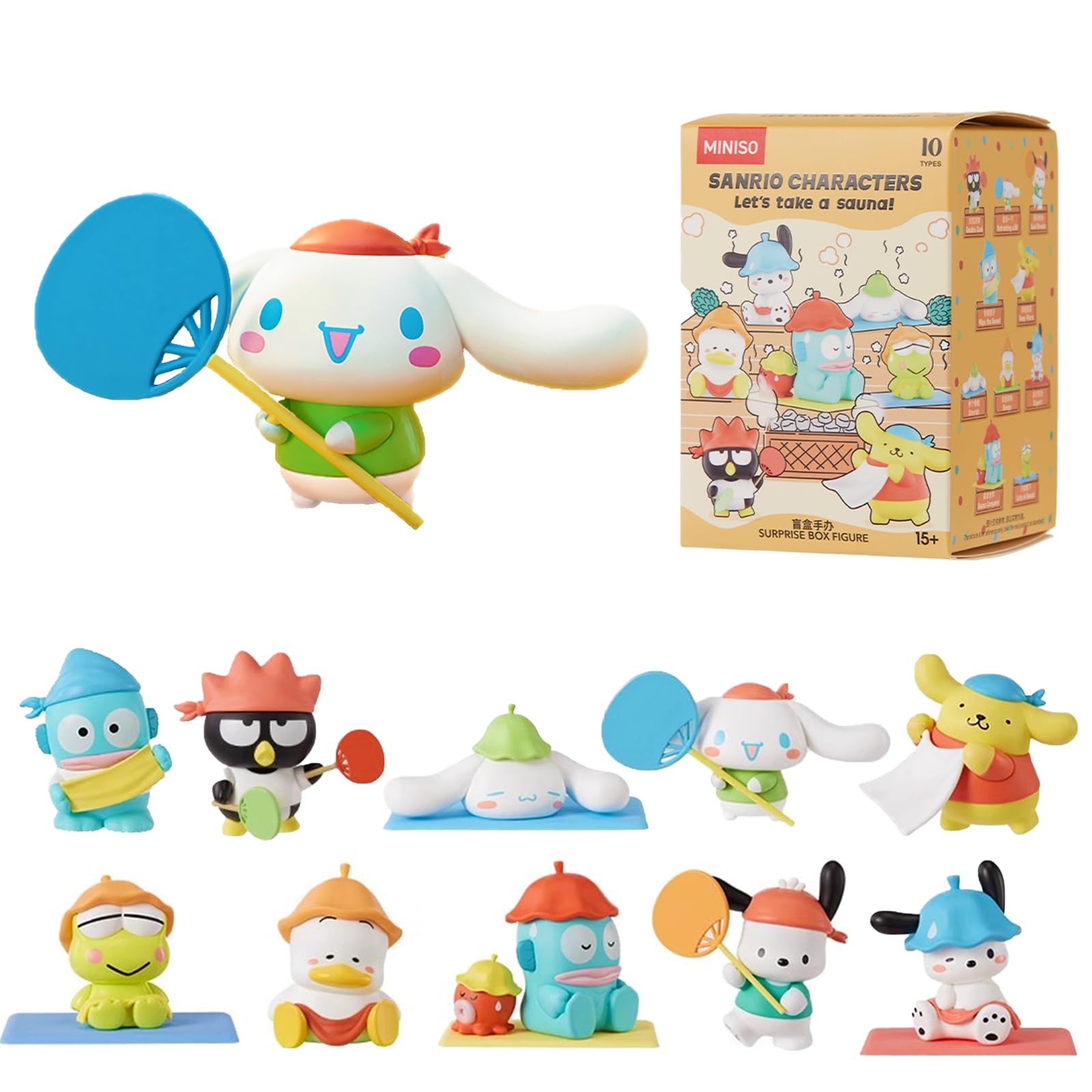 即日発送『海外限定』サンリオピーチシリーズ　ブラインドボックス　フィギュア Amazon.co.jp: MINISO(ミニソ) サンリオ ブラインドボックス