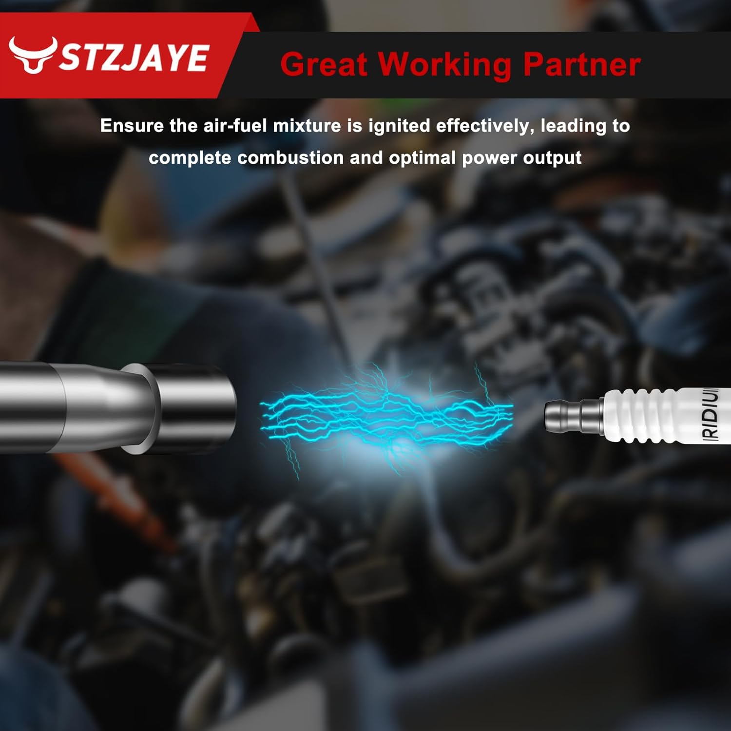 UF603 Ignition Coils Iridium Spark Plug Set of 6 Pack Compatible with HONDA 2008-2017 Accord Crosstour Odyssey,for Acura 2009-2014 RI TI TSX TSX