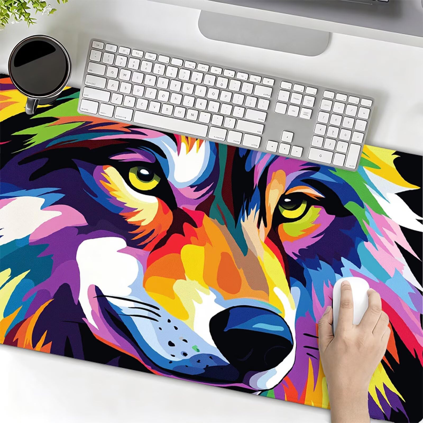 Podkładka pod mysz XXL 1200x600x3mm podkładka pod mysz dla psa podkładka pod mysz czarna poprawia precyzję i szybkość, wodoodporna antypoślizgowa, szyte krawędzie, akcesoria do gier, komputer, prezent