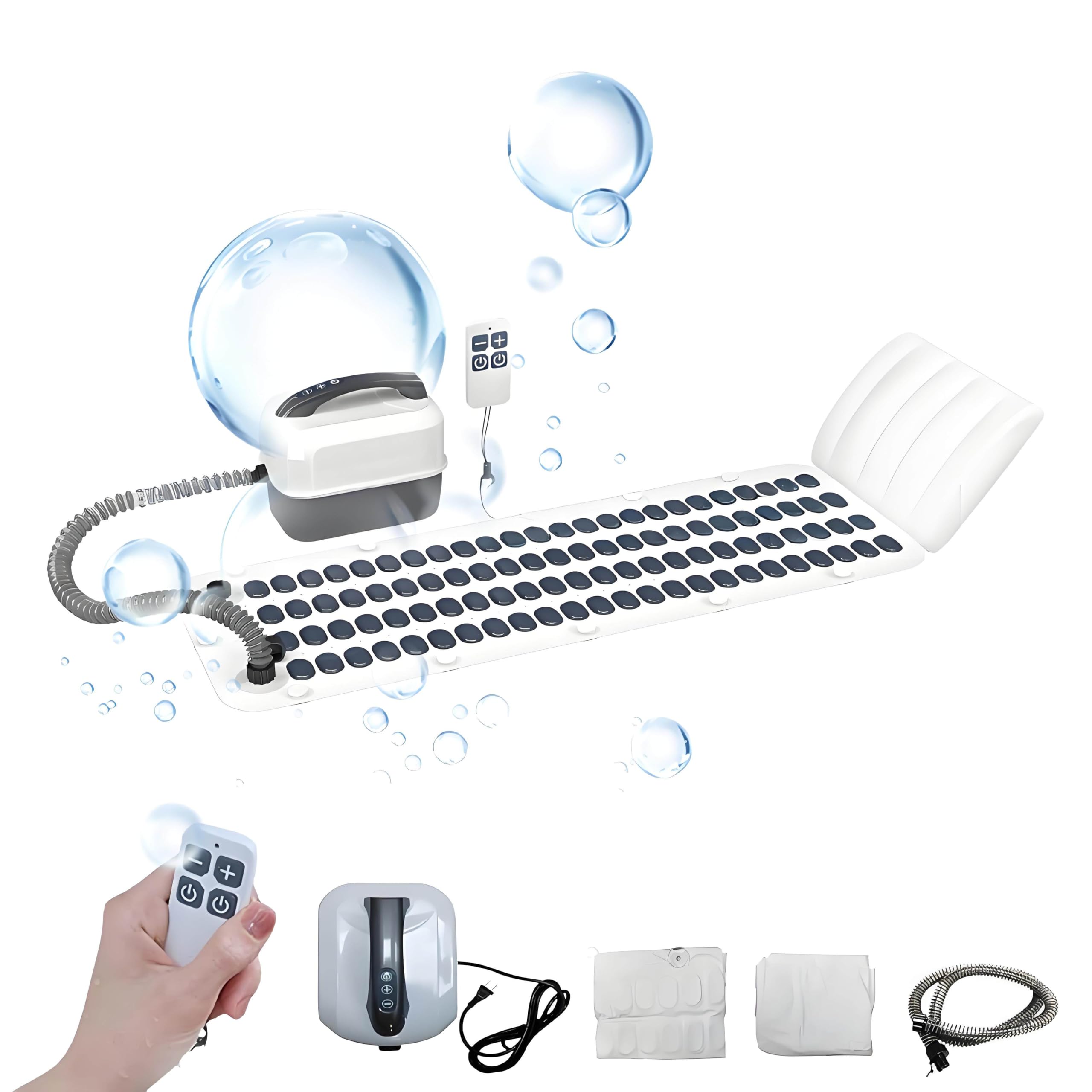 WIANQIAN Home Surfing Massage Bath Mat, Body Bubble Bath Machine 114cm