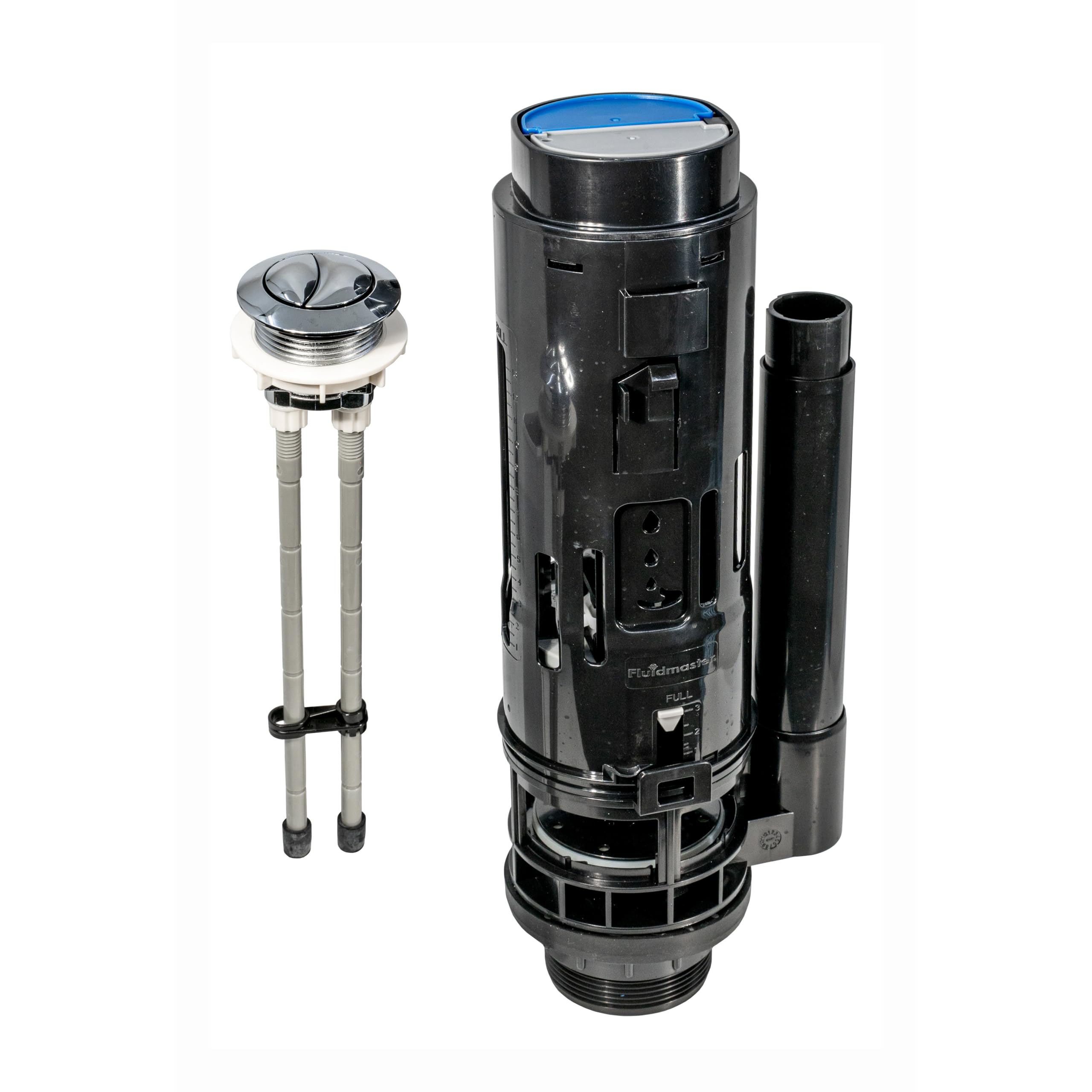 Fluidmaster PRO820UK Mechanical Dual Flush Valve, Universal Cistern Fit, Water-Saving Eco Flush, Easy DIY Installation