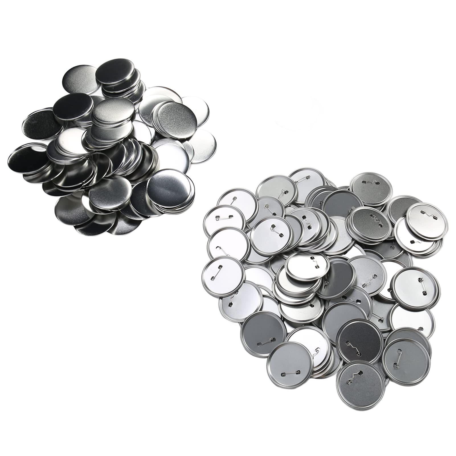 Tbest Ensemble de Pièces de Badge Bouton Vierge, 100 Ensembles de (75MM)