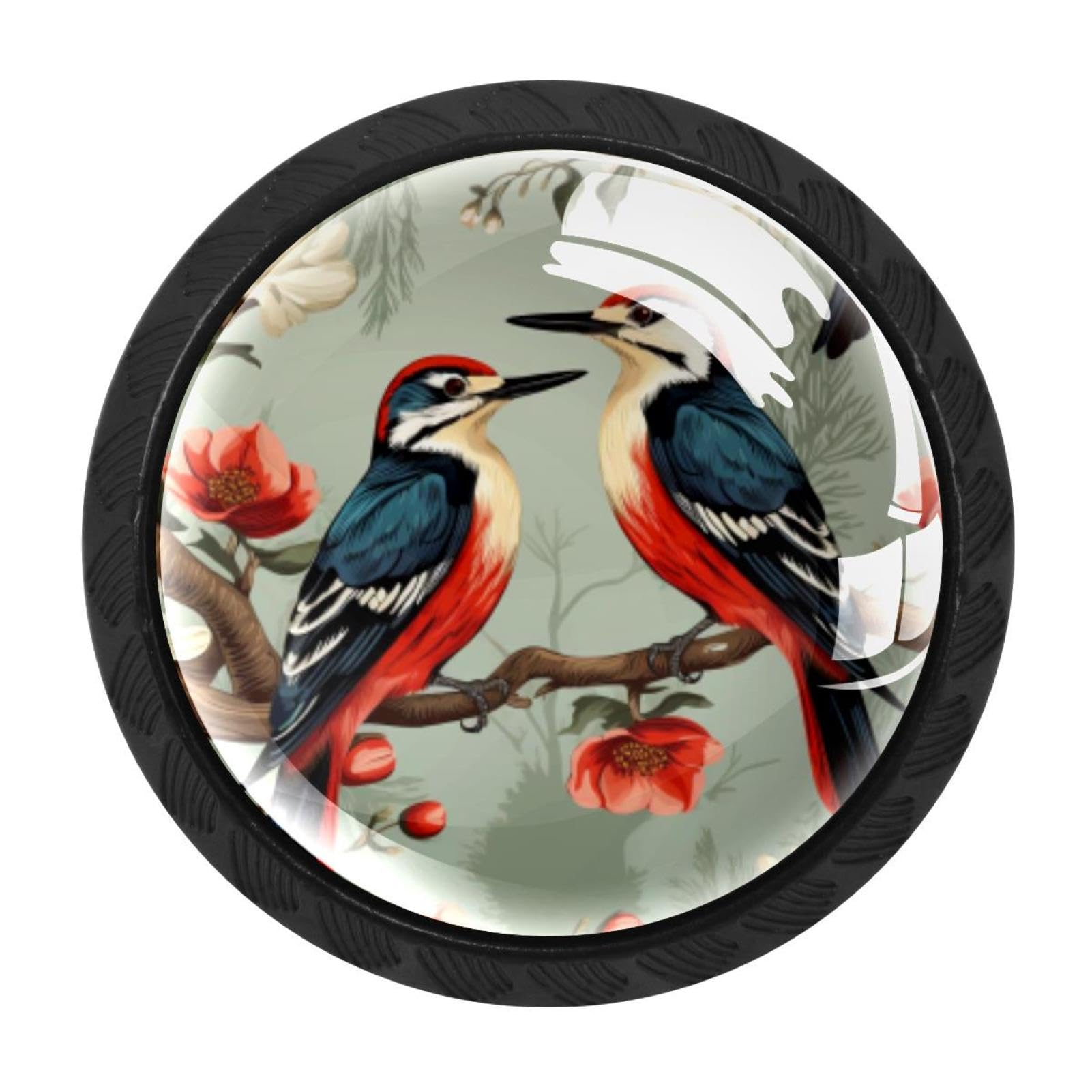 CHENZZZZ 4 Pack Woodpecker Drawer Knob Cabinet Hardware