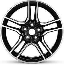 For 2018-2023 Ford Mustang 18 Inch Machined Face with Painted Inlay Black Rim - OE Direct Replacement - Road Ready Car Wheel