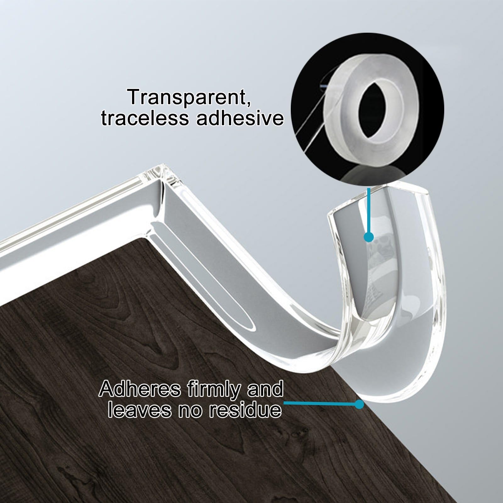 L-förmiger Ecken und Kantenschutz, Transparente, Weiche, Selbstklebende Stoßstangen aus PVC for Tische, Schränke, Scharfer Kantenschutz(2000x2cm/65.6x0.07ft)