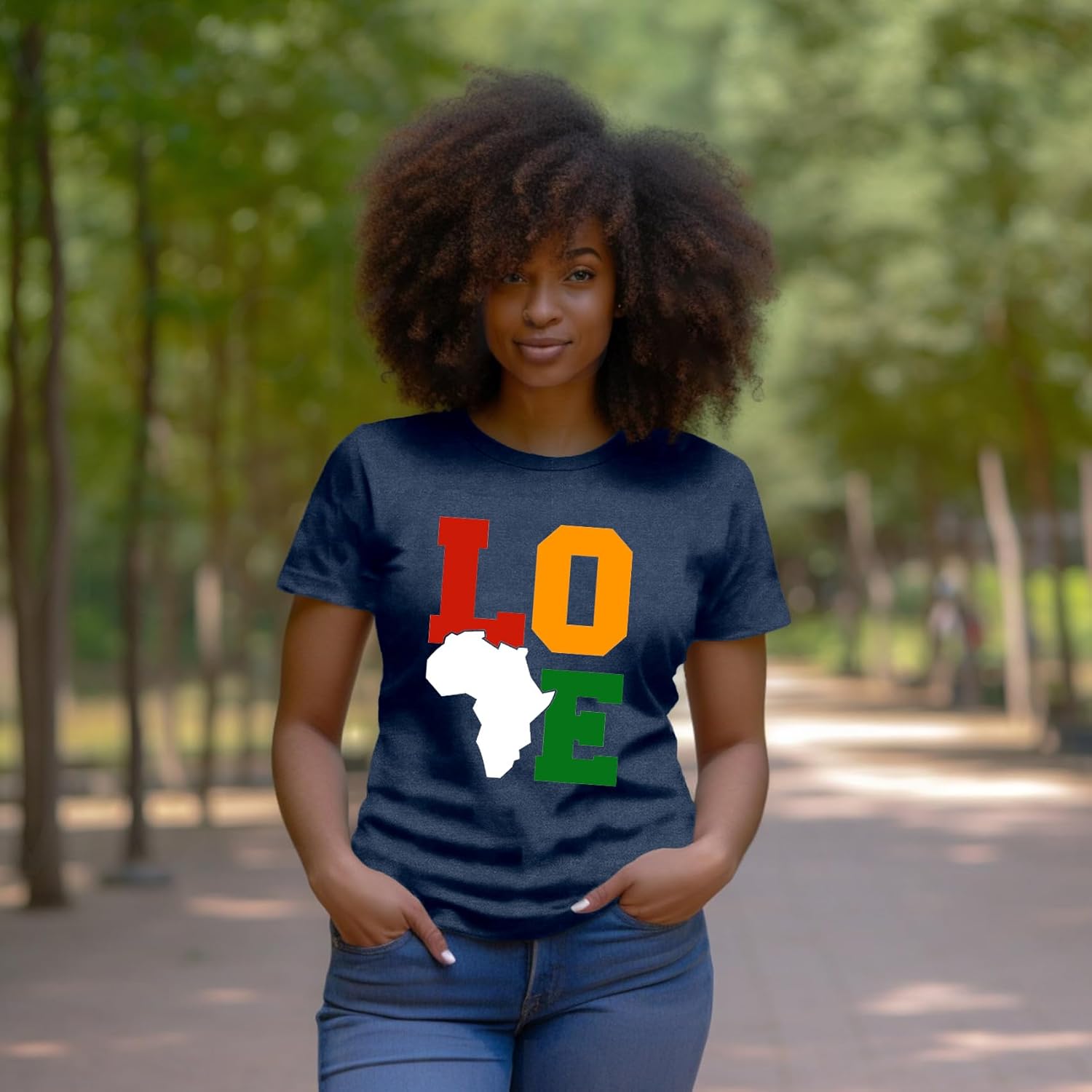 LBP Black Pride Love Shirt for Women Juneteenth Black History Month T-Shirt African American Tee Tops - Image 2