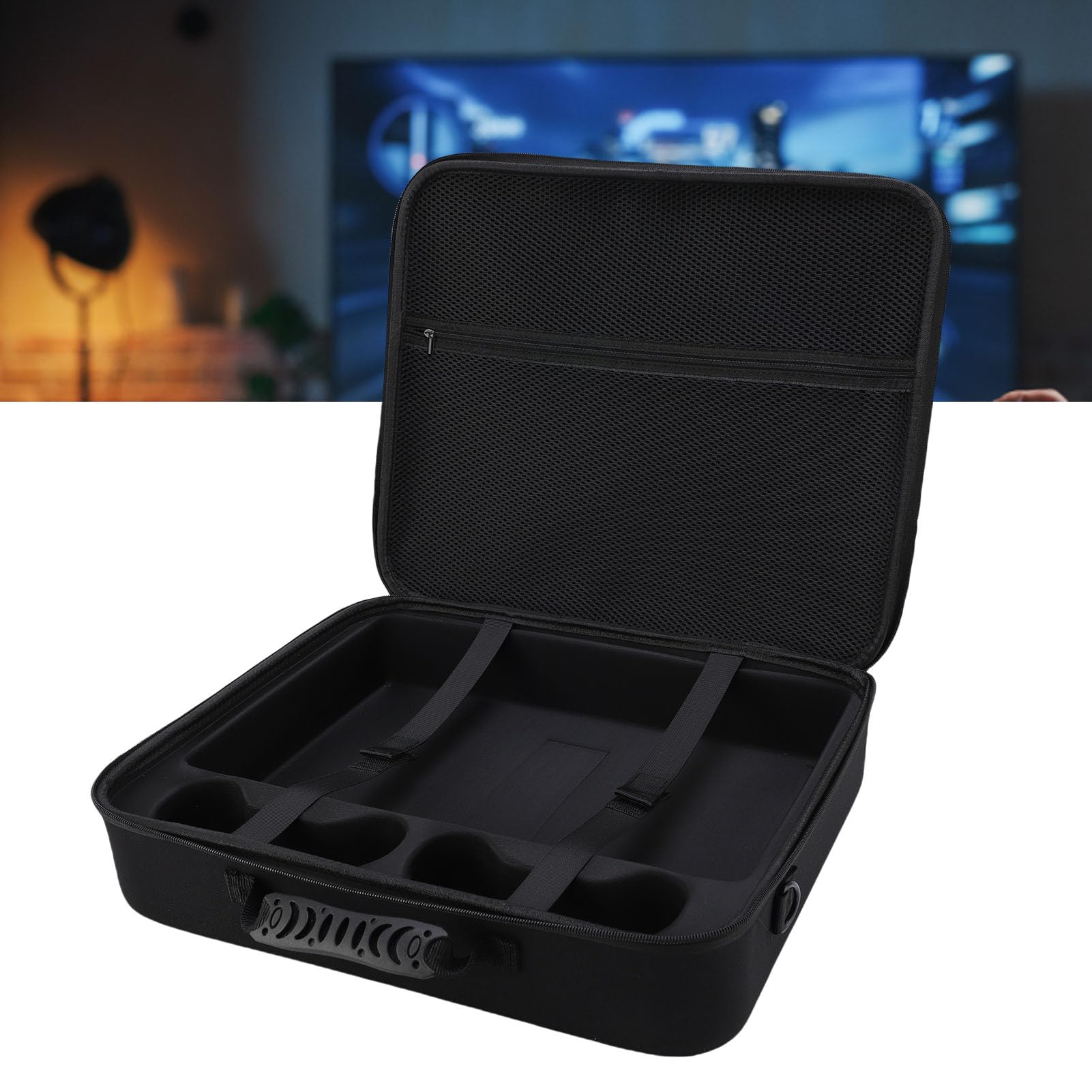 Tomantery Estuche Protector para Consola de Juegos, Resistente a los Arañazos, a Prueba de Agua, Bolsa para Controladores Duales, a Prueba de Golpes para Viajes, Correa para el Hombro para Jugadores