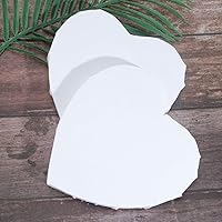 Vista 9 de Ciieeo 2 paneles de lienzo con forma de corazón para pintar, en forma de corazón, paneles de lienzo con imprimación estirada para estudiantes