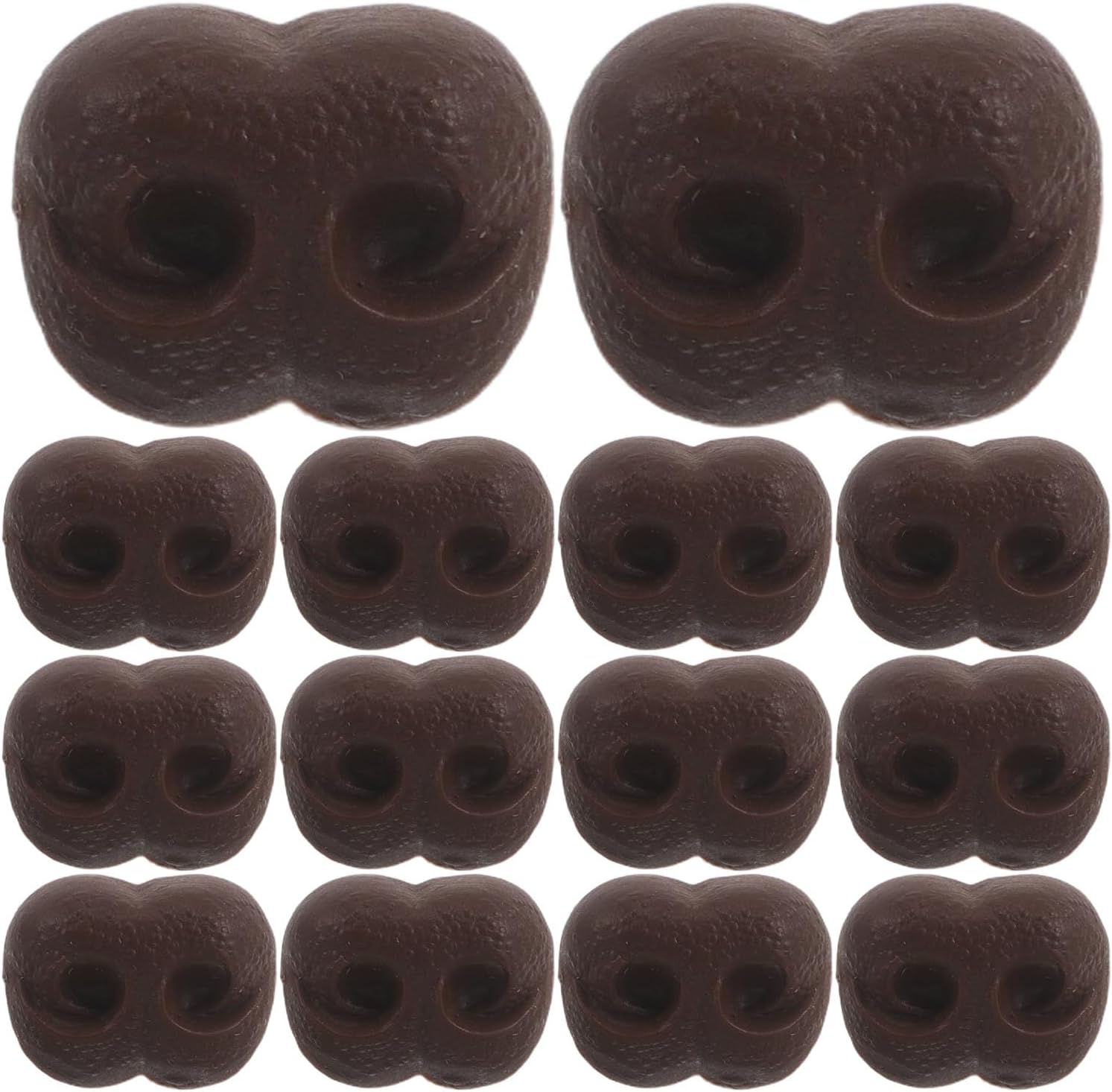 YARNOW 50pcs Plush Animal Nose: 0.79in Crocheting Safety Noses for Bear, Stuffed Doll, Crochet Toy & Stuffed Animal - Plush Toy Accessories for DIY Craft Light Brown