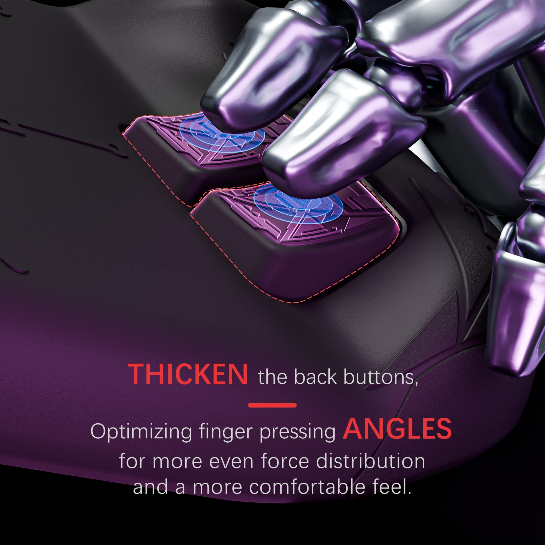 playvital Cyber Spider Schutzhülle für Steam Deck LCD & OLED, rutschfeste Silikonhülle mit Rücktasten-Erweiterungen, Thumbstick-Kappen und Trackpad-Skins für Steam Deck, Schwarz
