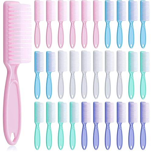 Miniatura 7 de Patelai 30 cepillos de uñas para limpiar uñas, mango de uñas, cepillos de manicura y pedicura para limpiar los dedos de los pies y las uñas, 5