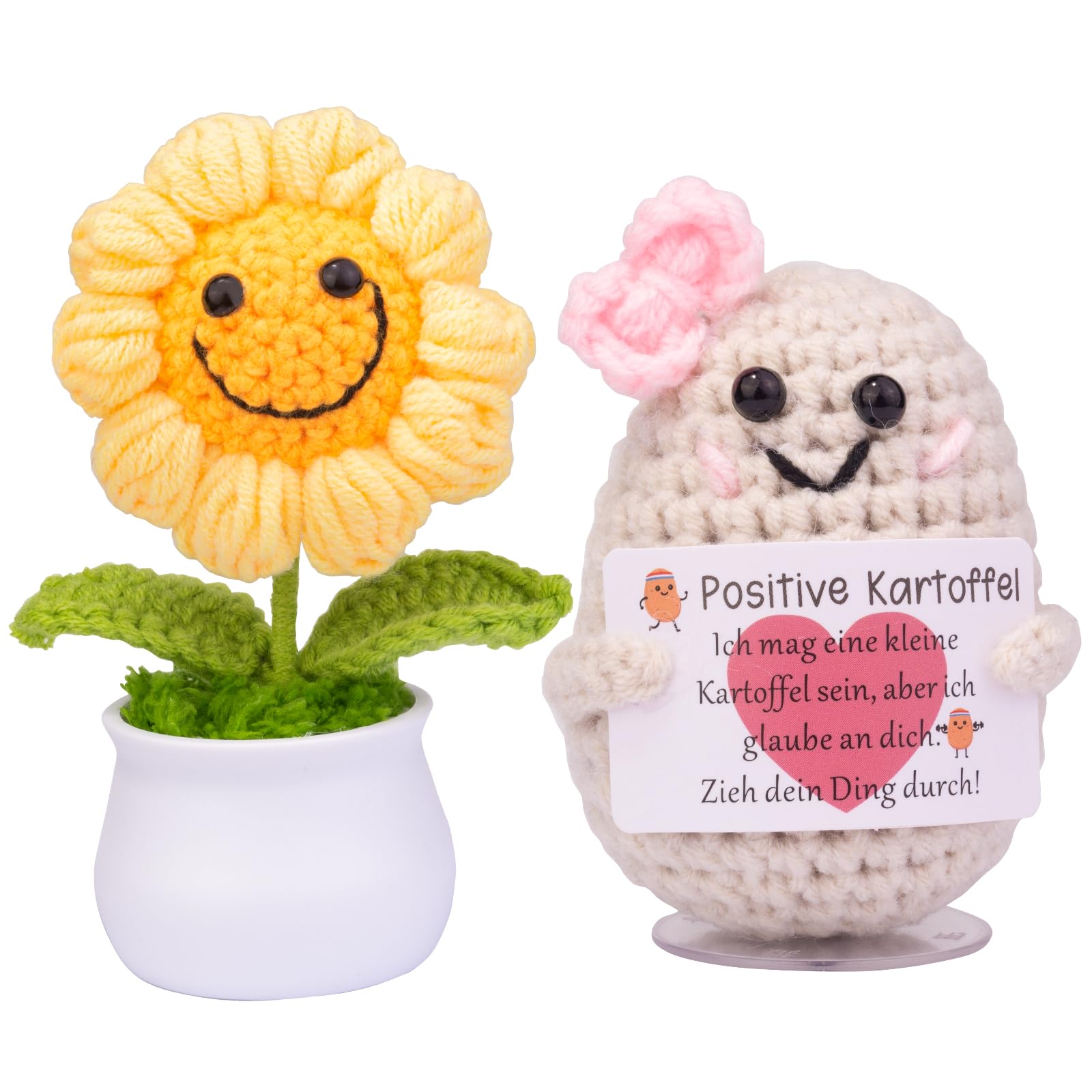 Mwmoeen Pocket Hug Positive Kartoffel, Funny Positive Kartof
