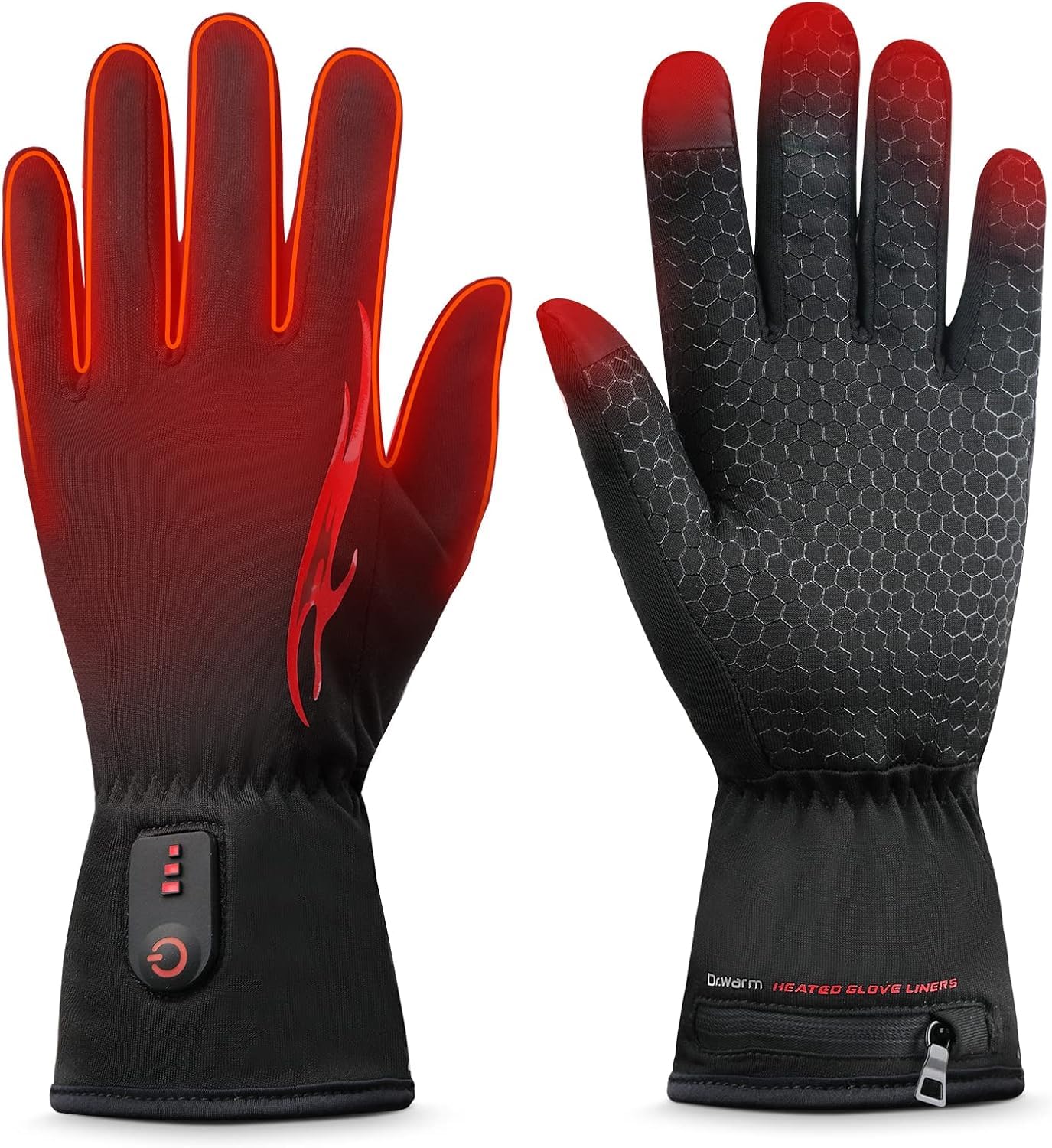Dr.warm Rechargeable Heated Gloves,Electric Heating Gloves for Men Women,S