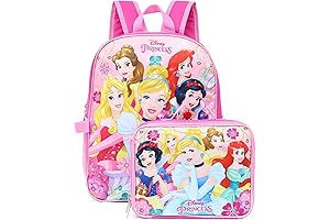 Princess Backpack for Girls 4-6 with Detachable Lunch Box
