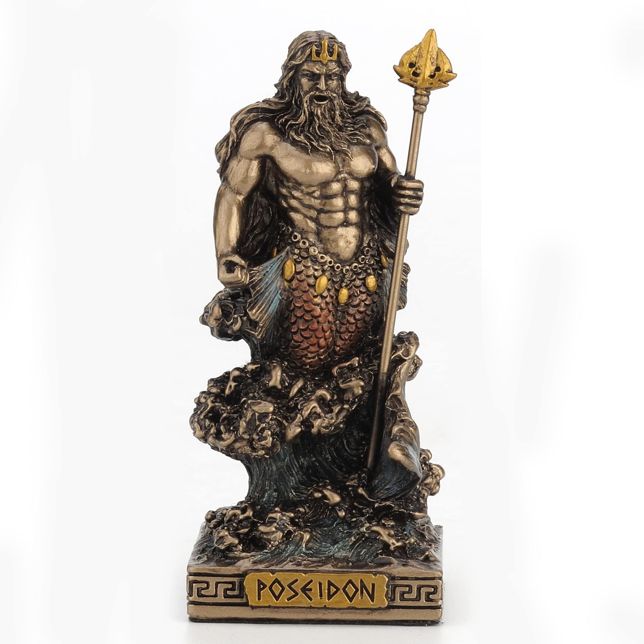 Veronese Design Poseidon God of The Sea Miniature Figurine