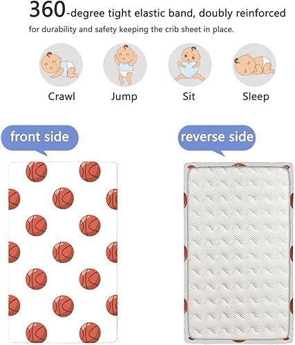 Miniatura 10 de Sábana bajera ajustable con temática de granja, sábana bajera estándar para cuna suave y transpirable, sábanas para cuna de bebé para niña o niño,