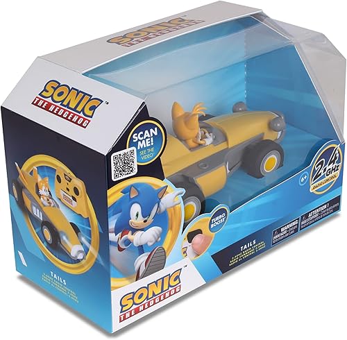 Miniatura 9 de Sonic Racing RC: Tails The Fox - NKOK (603), auto a control remoto de 2.4 GHz con Turbo Boost, con licencia oficial de Sega Sonic The Hedgehog,