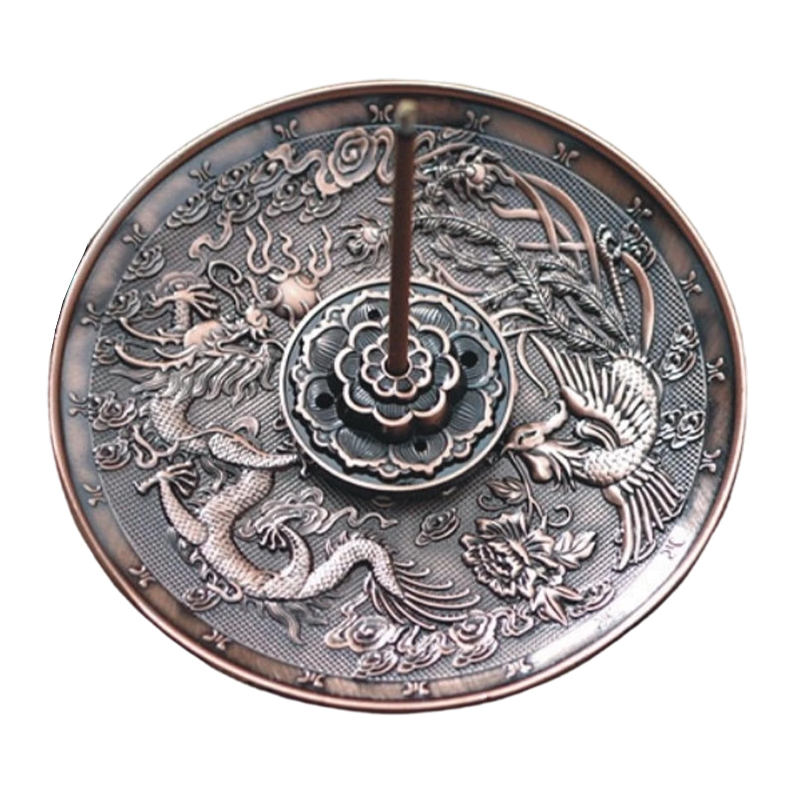 Emboss Incenses Holders Burners Metal Detachable Incensed Tray Ashes Catcher for Meditations