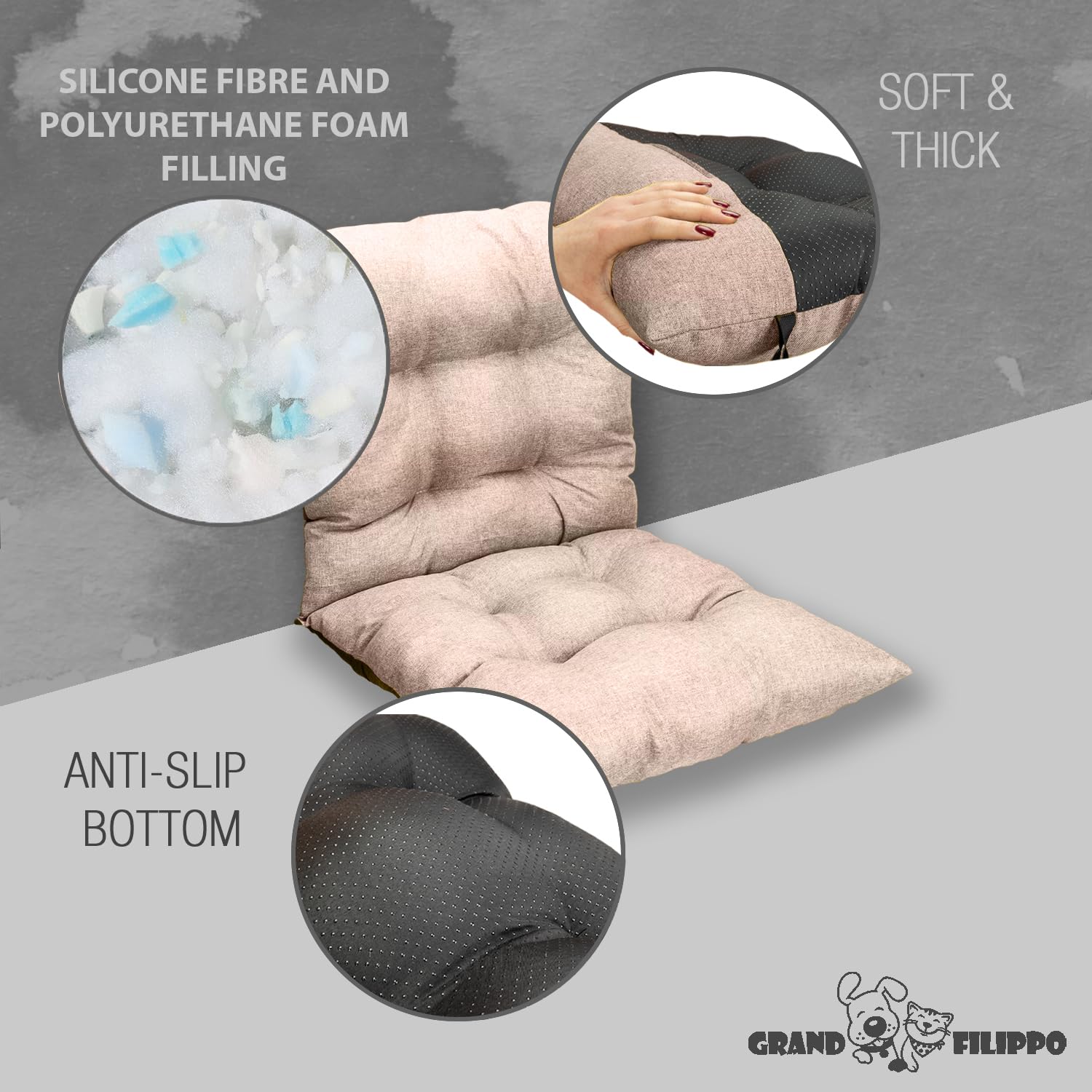 Set 2 Cuscini Per Sedie Con Schienale - Imbottiti, Per Interno Ed Esterno, Made In Italy - Foto 7