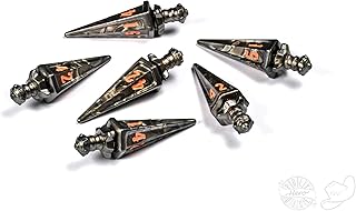 PolyHero Warrior 6d6 Swords Steel Grey