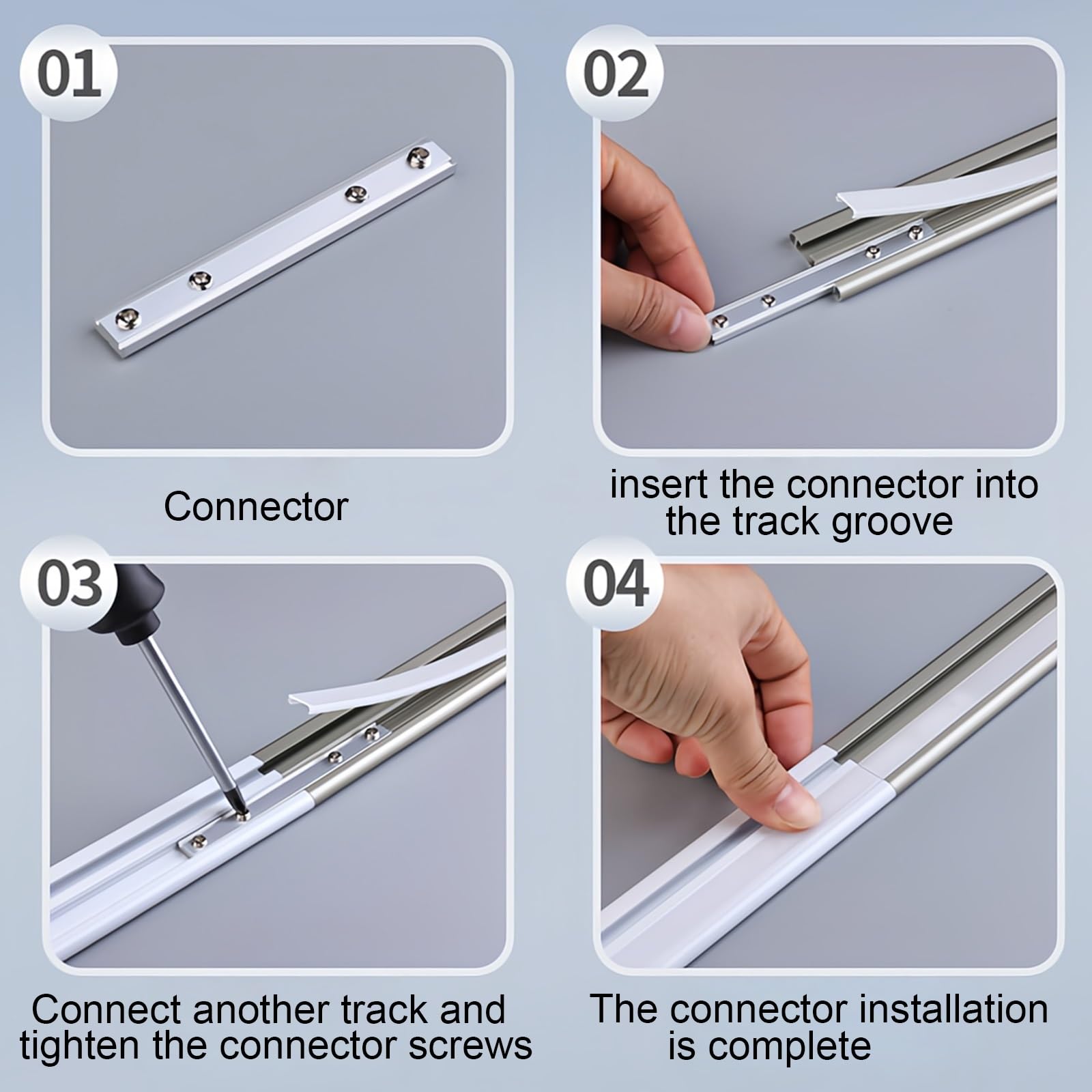 Rail De Rideau De Plafond en Aluminium, Rail pour Rideaux Kit, Rails À Rideaux Robustes, Facile à Installer, pour Separation de Piece, Rideaux, Fenêtre, Hôtel(Gold,1.9m/6.23FT(2 * 0.95m))