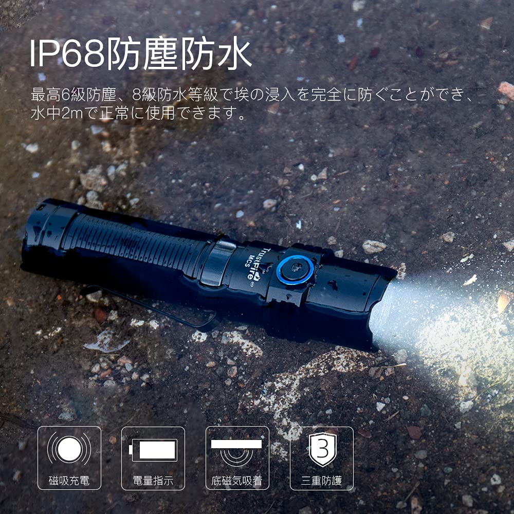 【軍採用モデル・値下げ可】MicroFire Tactical K5 懐中電灯 軍採用モデル・値下げ可】MicroFire Tactical K5 懐中電灯 Amazon.co