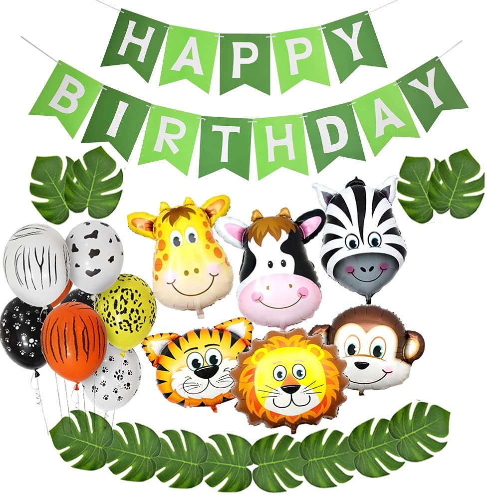 Kid's Jungle Theme Birthday Party Decorations