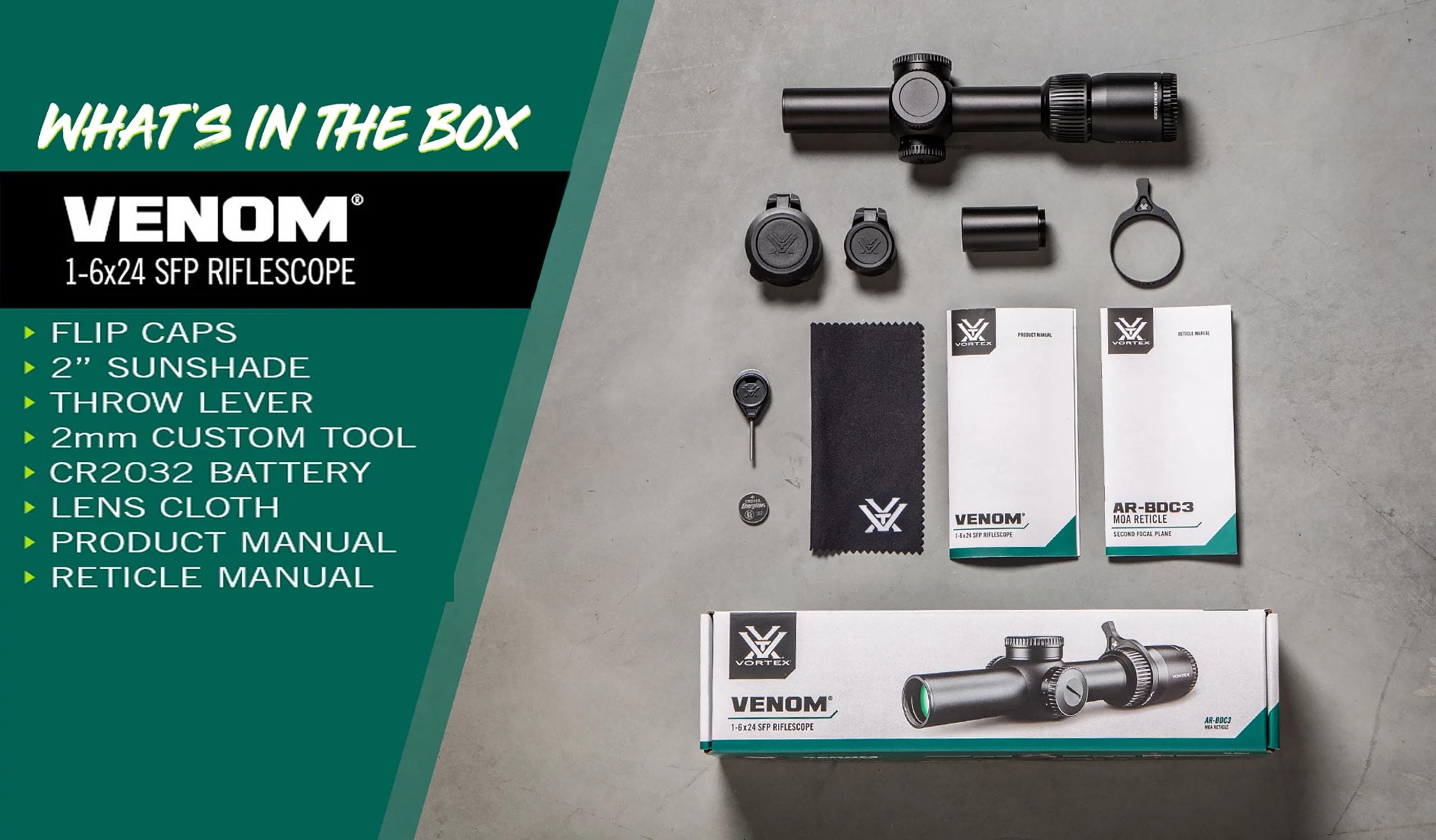 Vortex Optics Venom 1-6x24 Second Focal Plane Riflescope