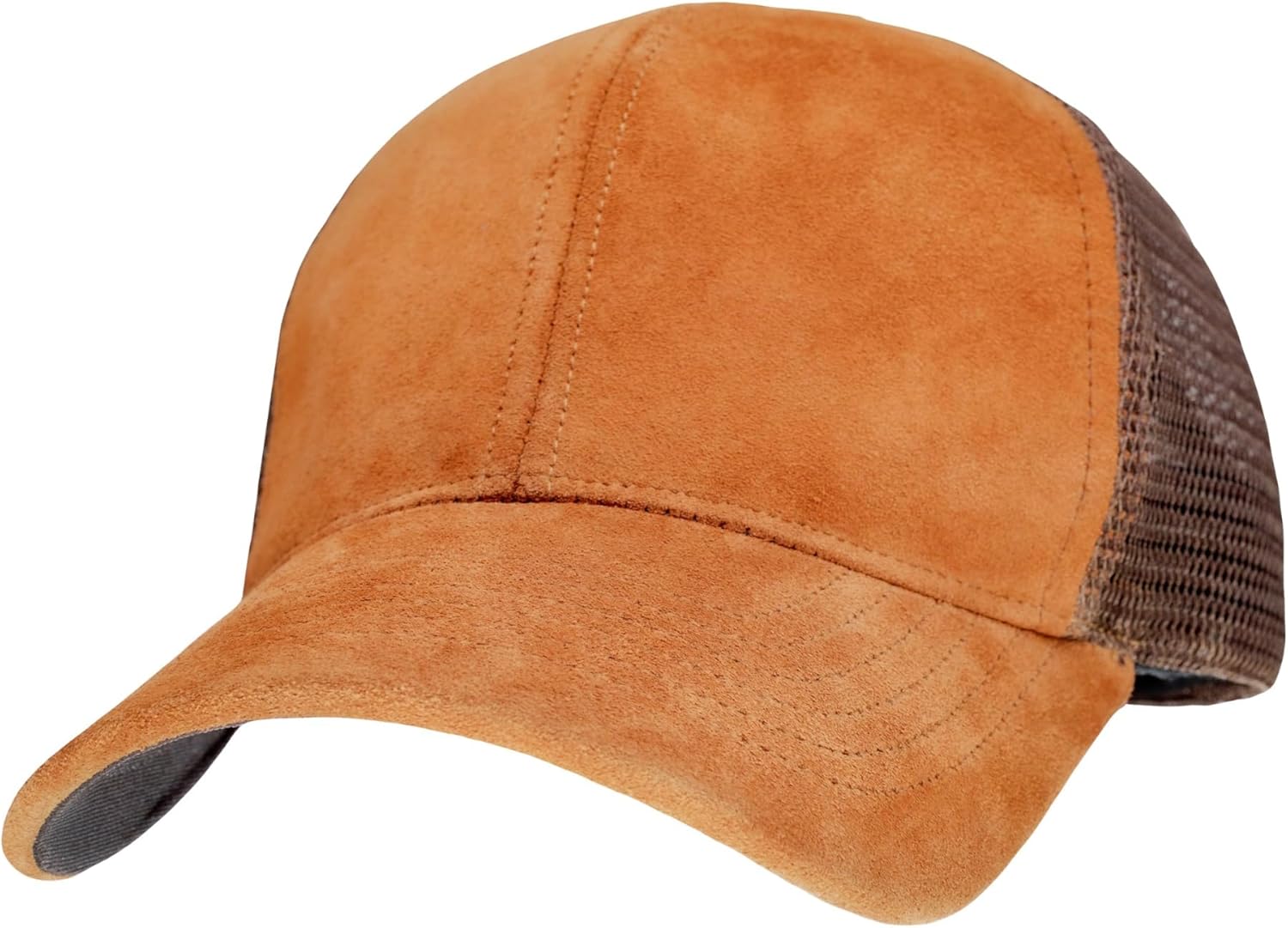 Trucker Hat - Made in The USA - 6 Panel Curved-Brim Performance Athletic Mesh Cap Women & Men - Snap Back Breathable Truckers