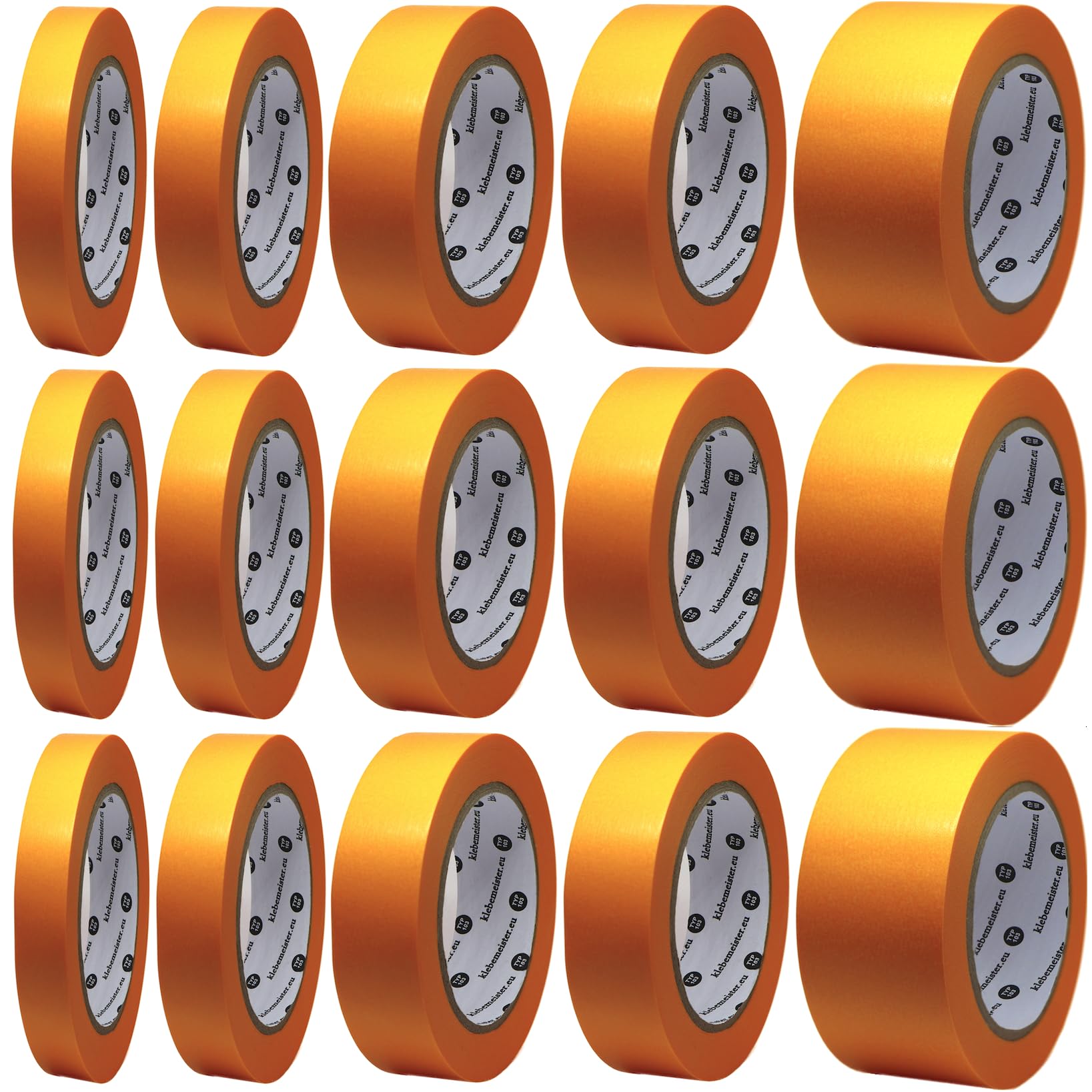 klebemeister Goldband 3 x opakowanie miks (19/25/30/50 mm taśma klejąca)