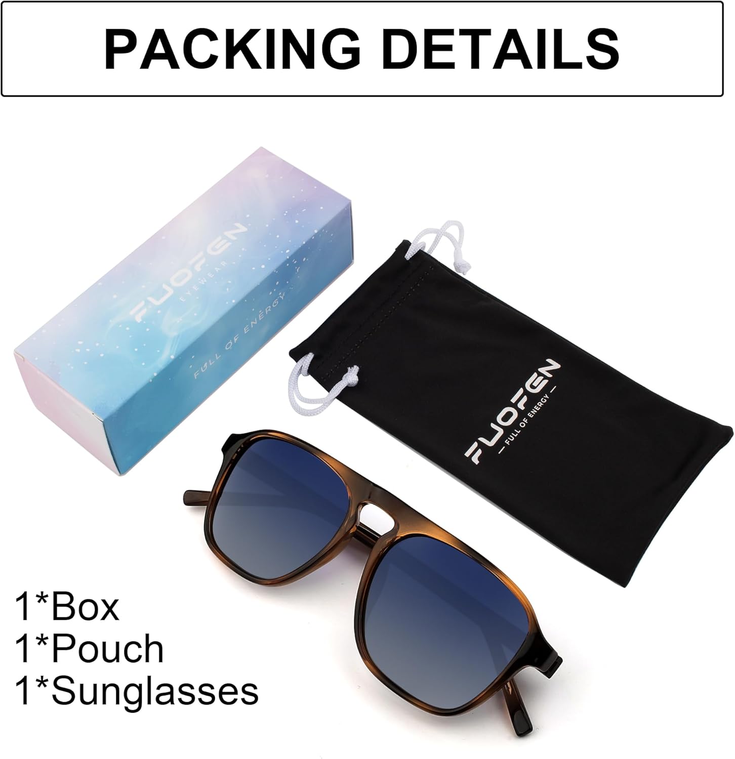 Polarized Modern Aviator One-Bridge Square Mens Stylish Sunglasses Driving Fishing UV Protection Shades - Image 7