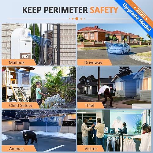 Miniatura 3 de Sensor de movimiento de alarma de entrada  Alarmas de entrada inalámbricas fuera resistente a la intemperie Detector de movimiento presencia al aire