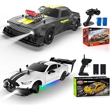 1/16 RC Drift Car with Gyro Full Proportional 4WD 50KM/h High Speed Remote Control Cars, ESP Drift Racing Vehicle+RC Drift Car 120 Scale Remote Control Cars 2.4GHz 4WD High Speed RTR Racing Vehicle
