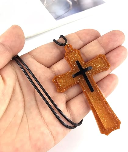 Miniatura 9 de Moldes de resina para joyas llavero de silicona con agujero de resina epoxi para bricolaje llavero collar colgante herramientas para hacer joyas