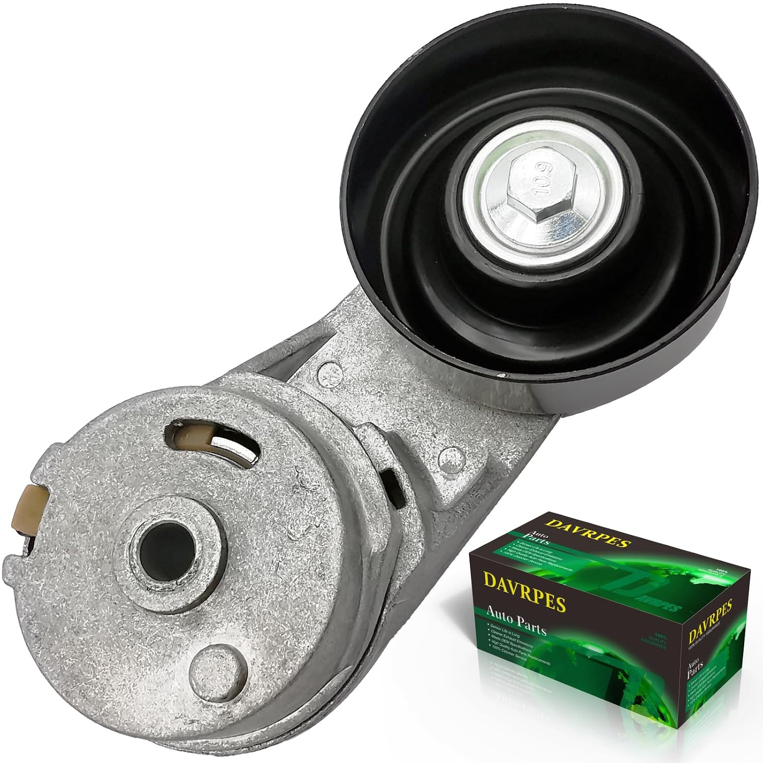 12605175 Belt Tensioner Pulley Assembly for GMC Terrain, Saab 9-5, Buick Lacrosse Regal, Captiva Sport Replace#1340584｜39288｜89695 Automatic Drive Belt Tensioner Assembly with Pulley 39288