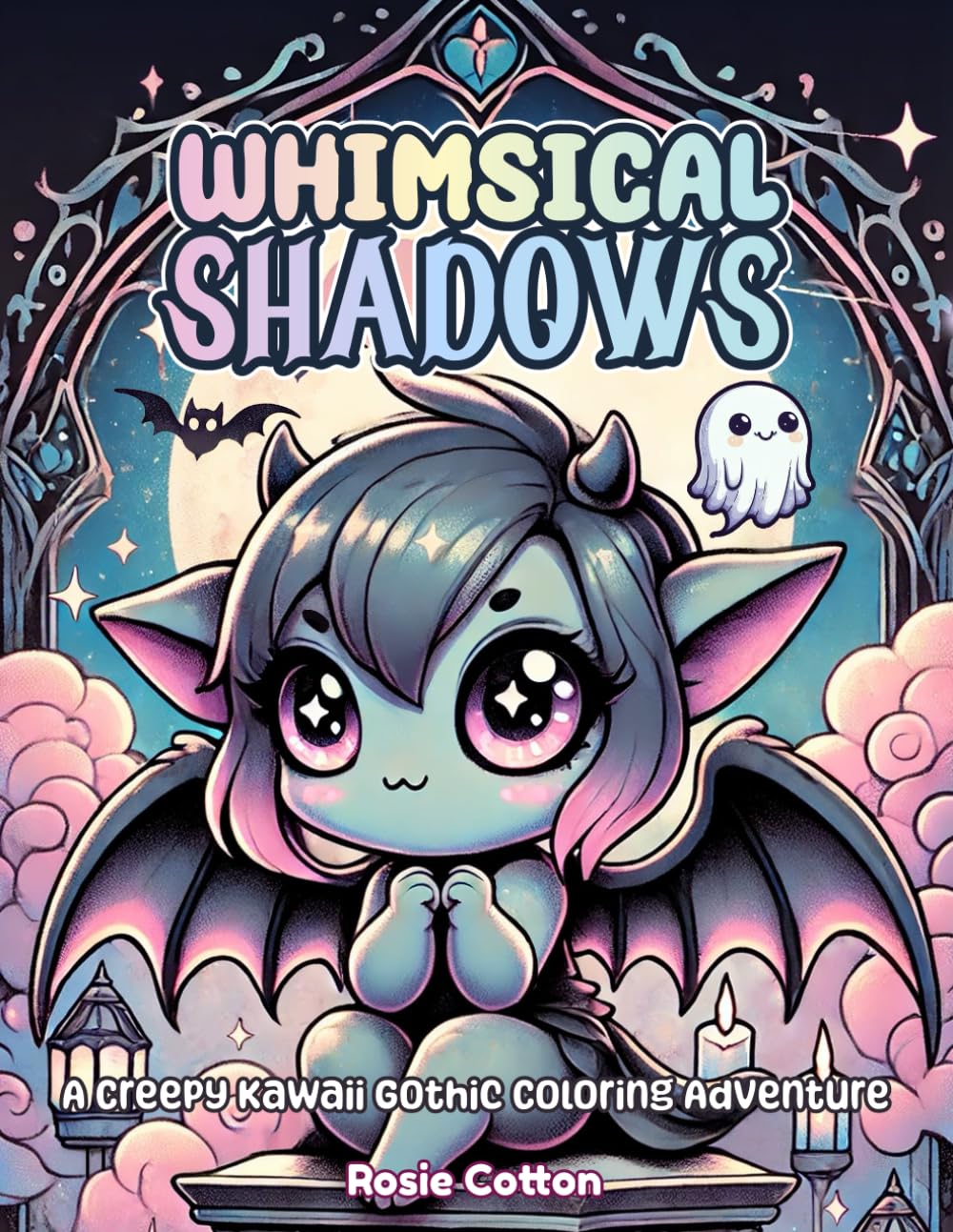 Whimsical Shadows: A Creepy Kawaii Gothic Coloring Adventure; Gothic Coloring Book for Adults