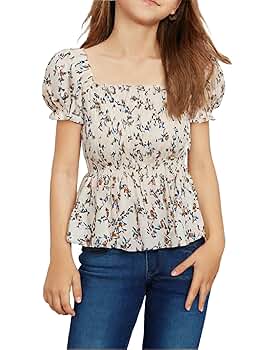 Amazon.com: Seechoslo 2025 Tween Girls' Cute Short Sleeve