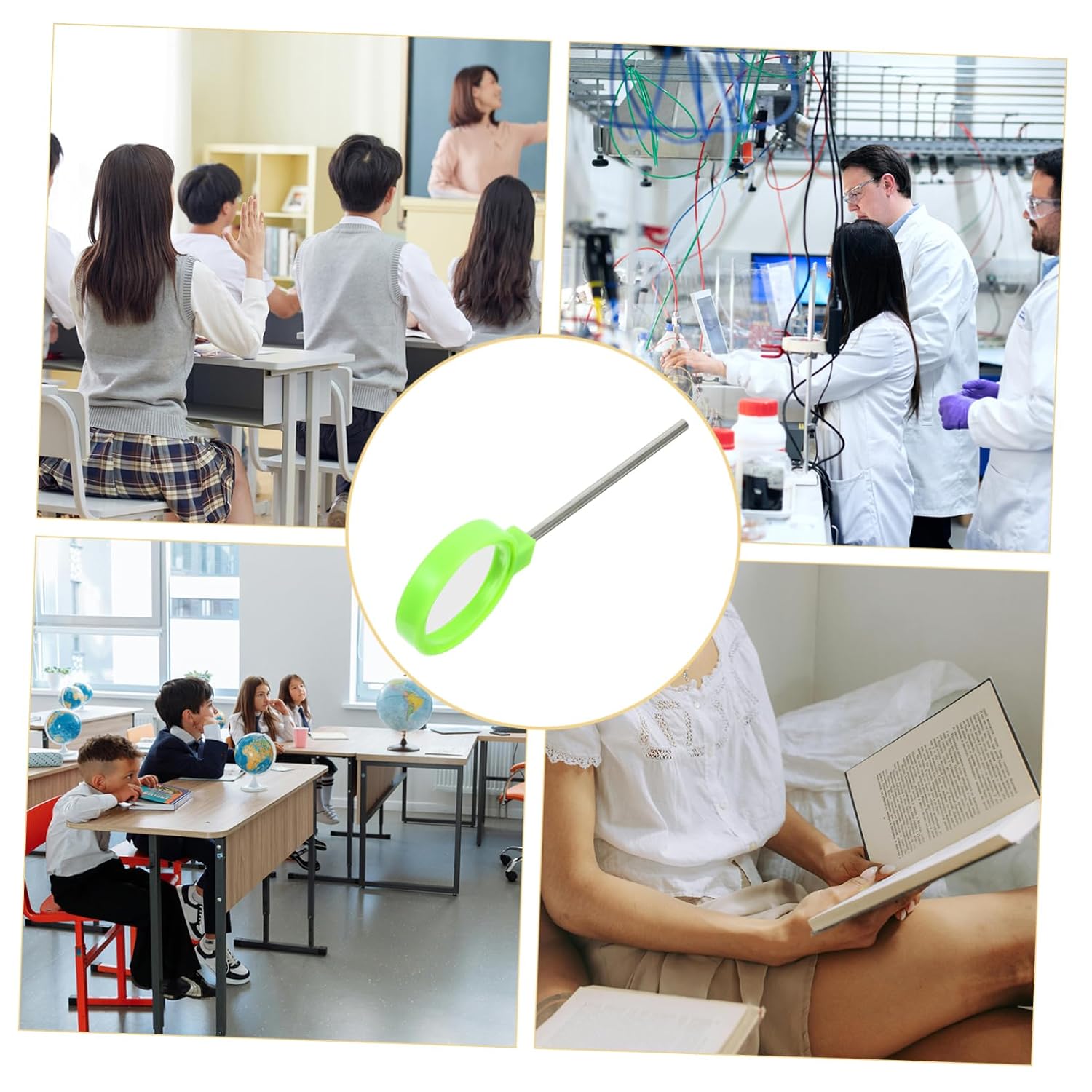 Handheld Convex Lens for Physics Teaching and Classroom Optical Experiments