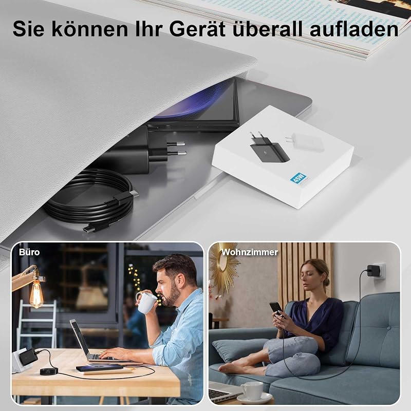 Încărcător rapid BENSN 45 W cu cablu USB C pentru Samsung Galaxy Tab A11 Plus A11 S11 S11 Ultra S10 Lite S10 FE S10 Plus A9 Plus S9 FE Plus