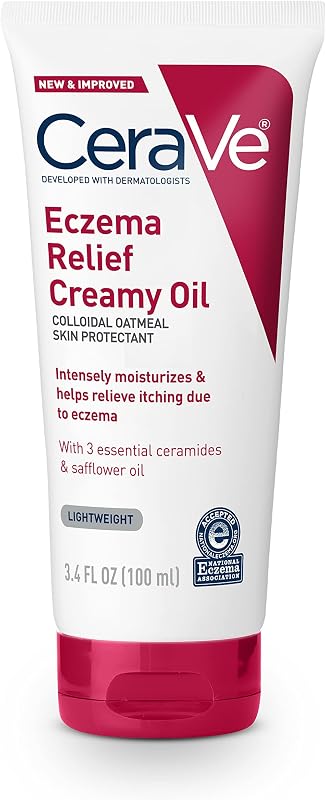 Eczema Relief Creamy Body Oil, Body Cream & Lotion, 34oz | Colloidal Oatmeal Skin Care Formula with Ceramides Acts As A Soothing Eczema Treatment For Dry, Itchy Skin Relief