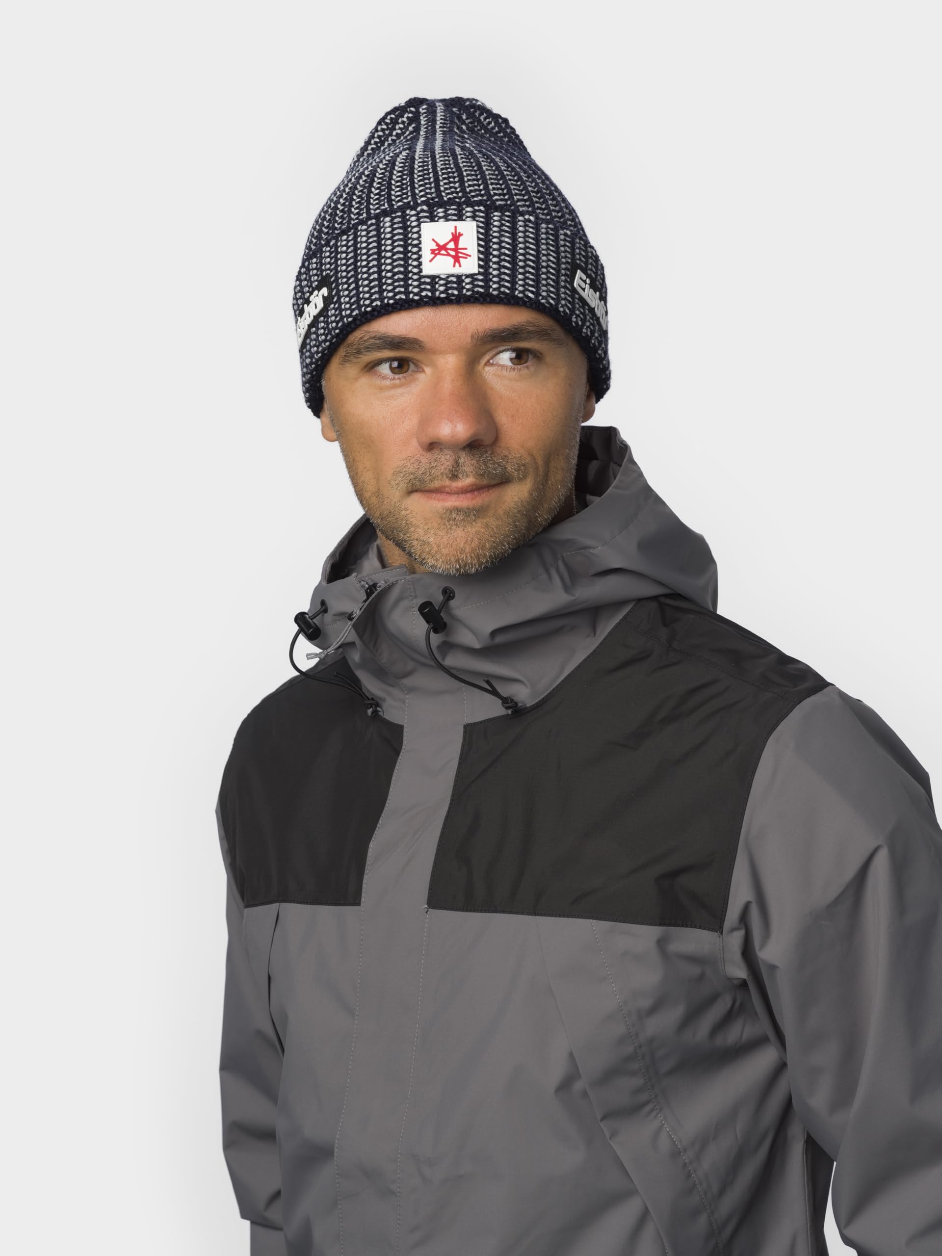 Eisbär Mütze Herren & Damen Sorrak Ski Austria - Merino Wintermütze Unisex mit Fleece schützt vor Kälte und Wind - Strickmütze atmungsaktiv thermoregulierend Wintermütze warm Skimütze Haube